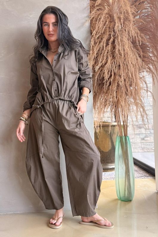 Paloma Classic Barrel Pant Chocolate